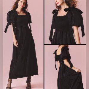 Nothing Fits But Satin Rue Dress Black M/L - soldout on website!